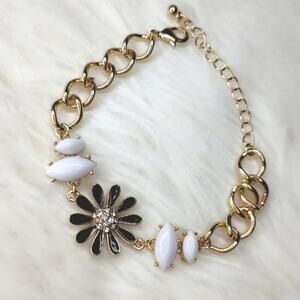 Ella Gold Plated Flower Bracelet